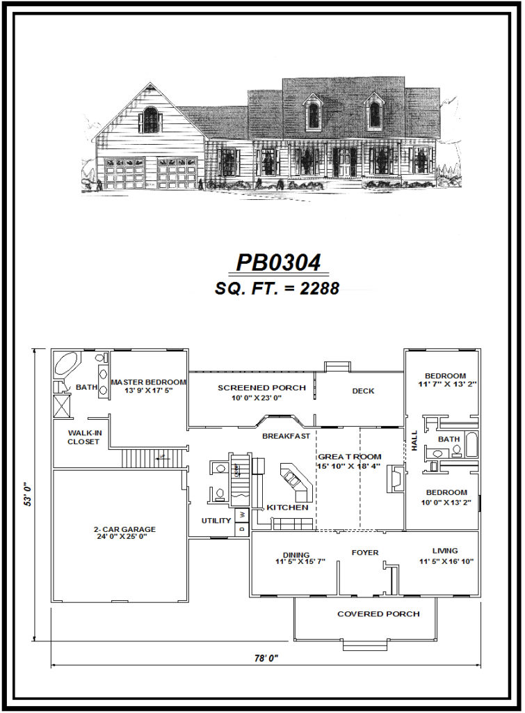 picture of house plan #PB0304
