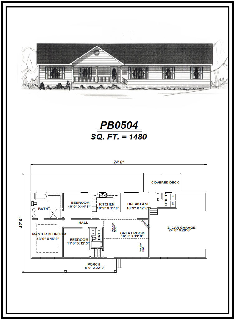 picture of house plan #PB0504