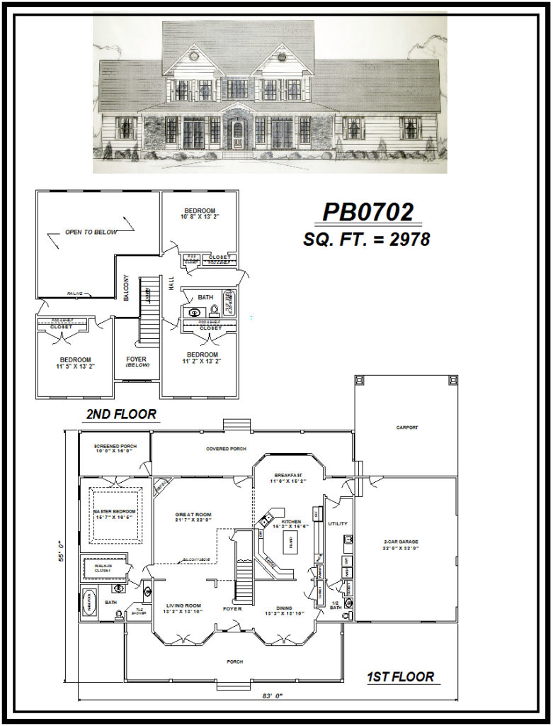 picture of house plan #PB0702