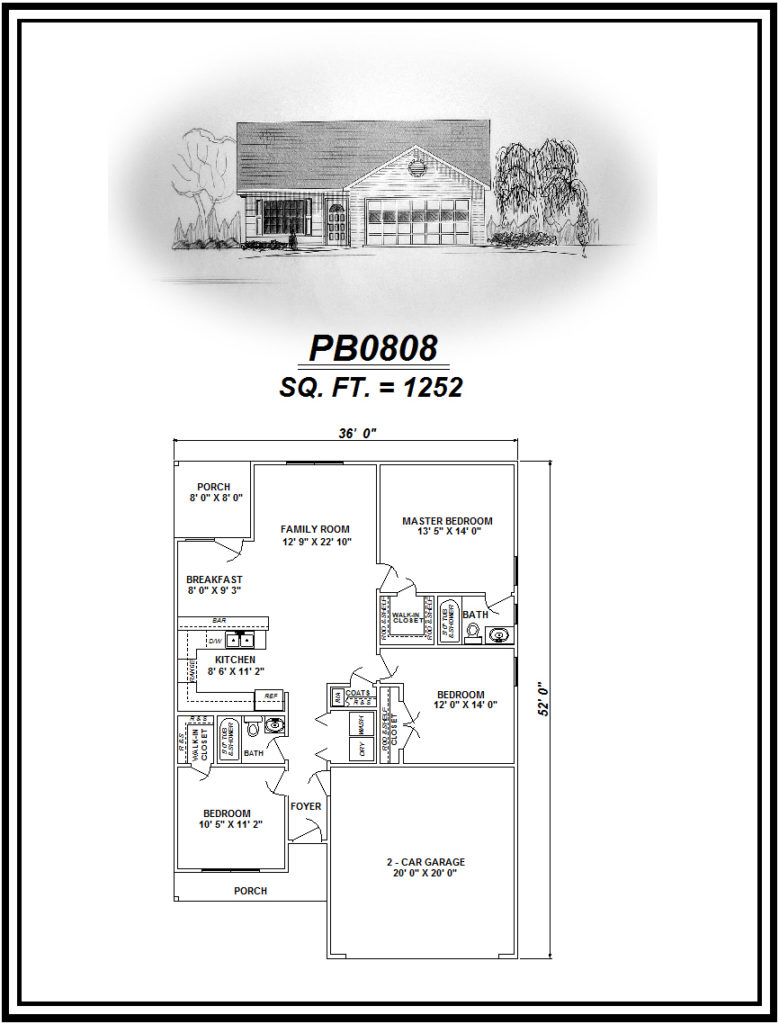 picture of house plan #PB0808
