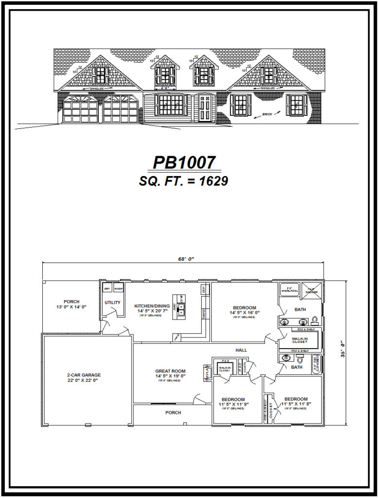 picture of house plan #PB1007
