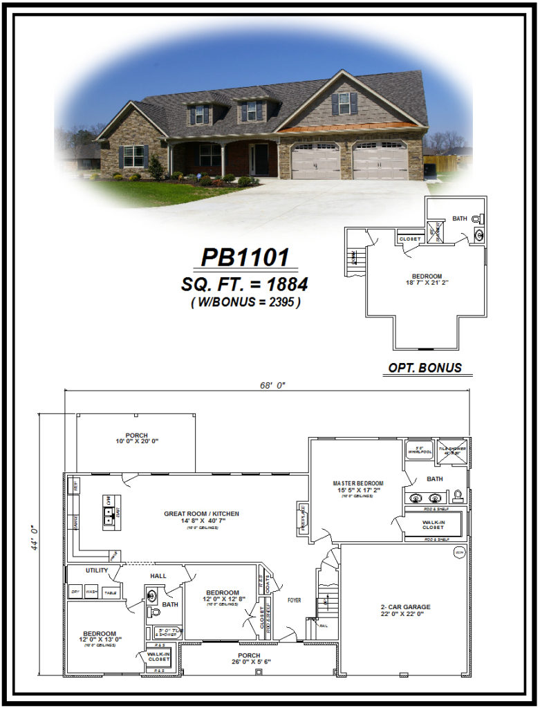 picture of house plan #PB1101