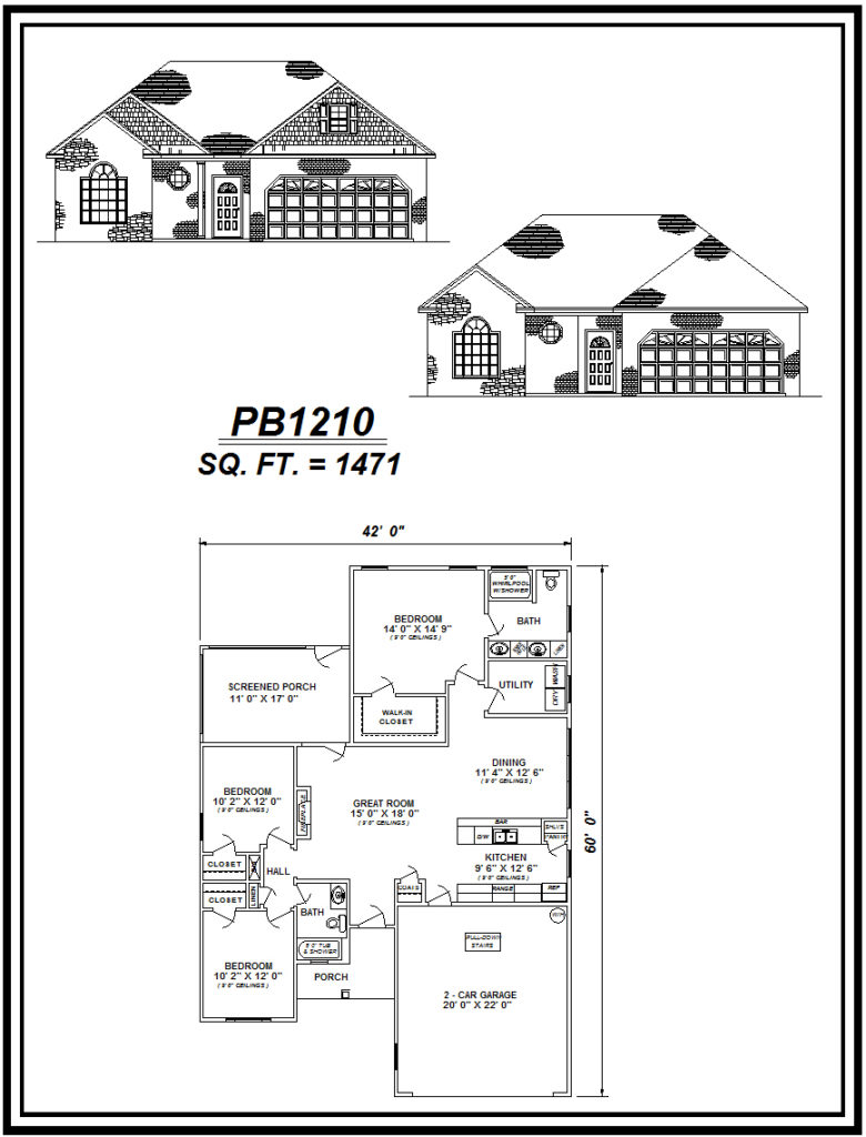 picture of house plan #PB1210