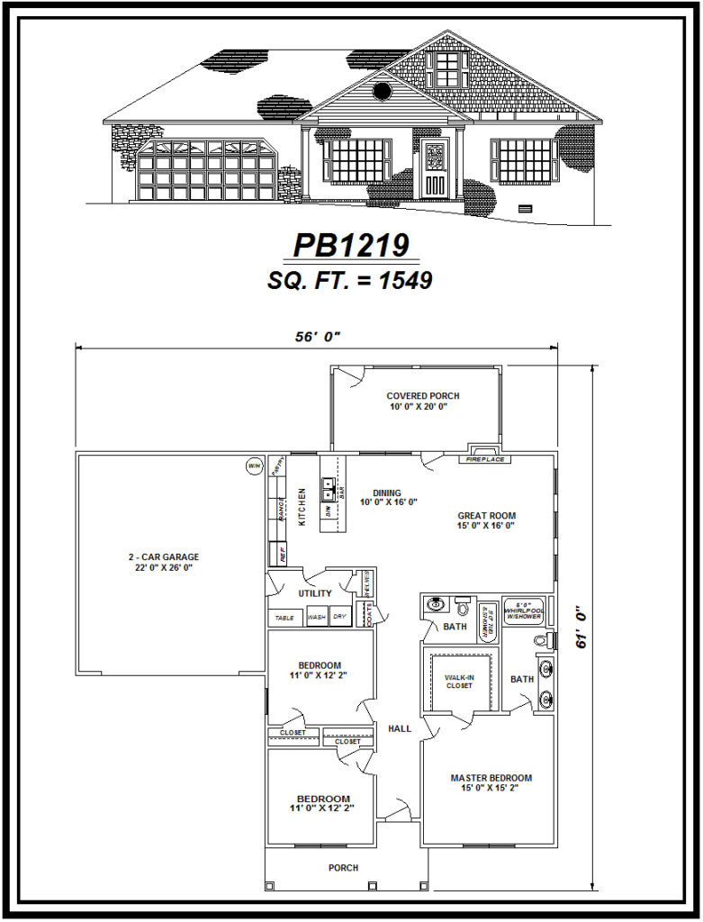 picture of house plan #PB1219