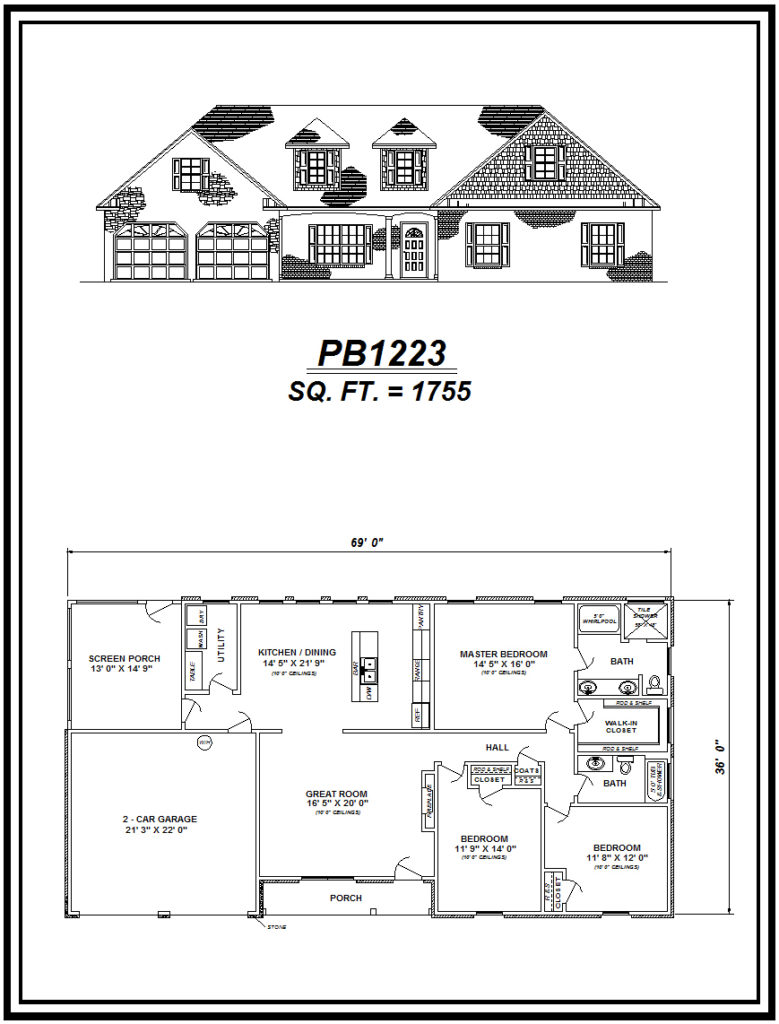 picture of house plan #PB1223