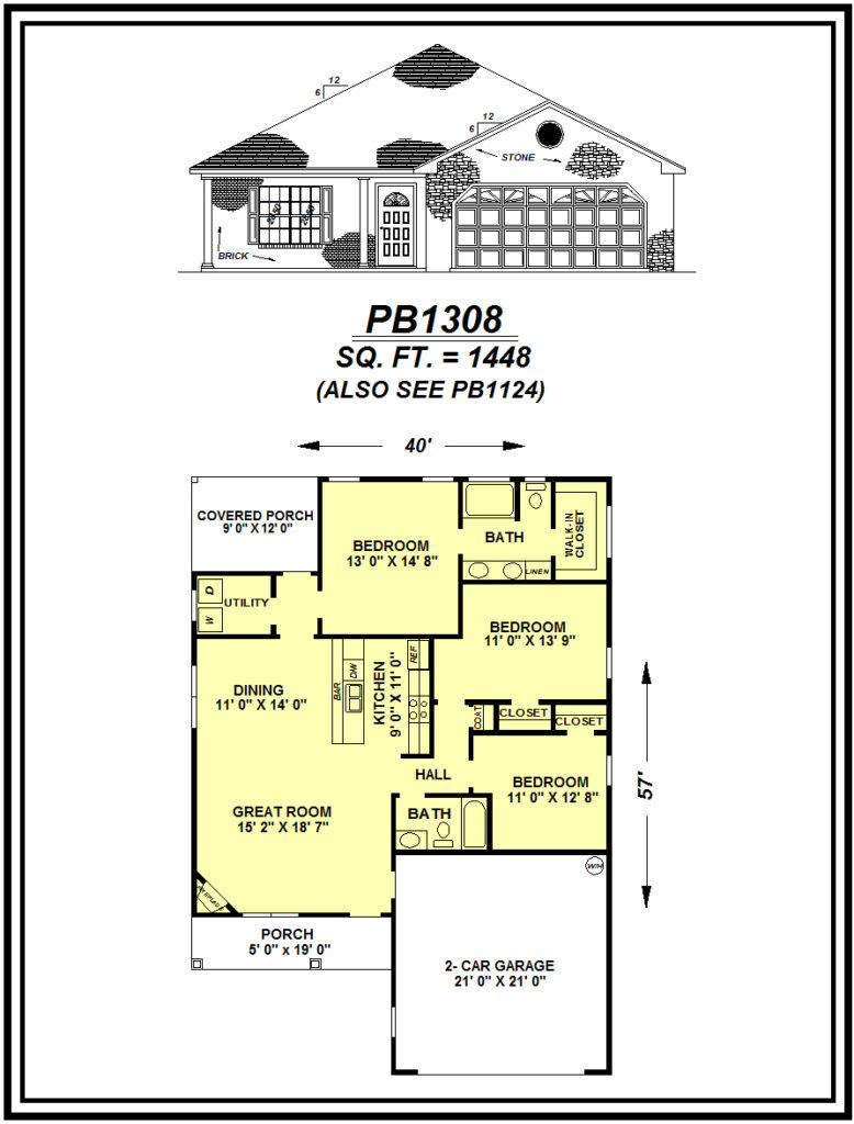 picture of house plan #PB1308