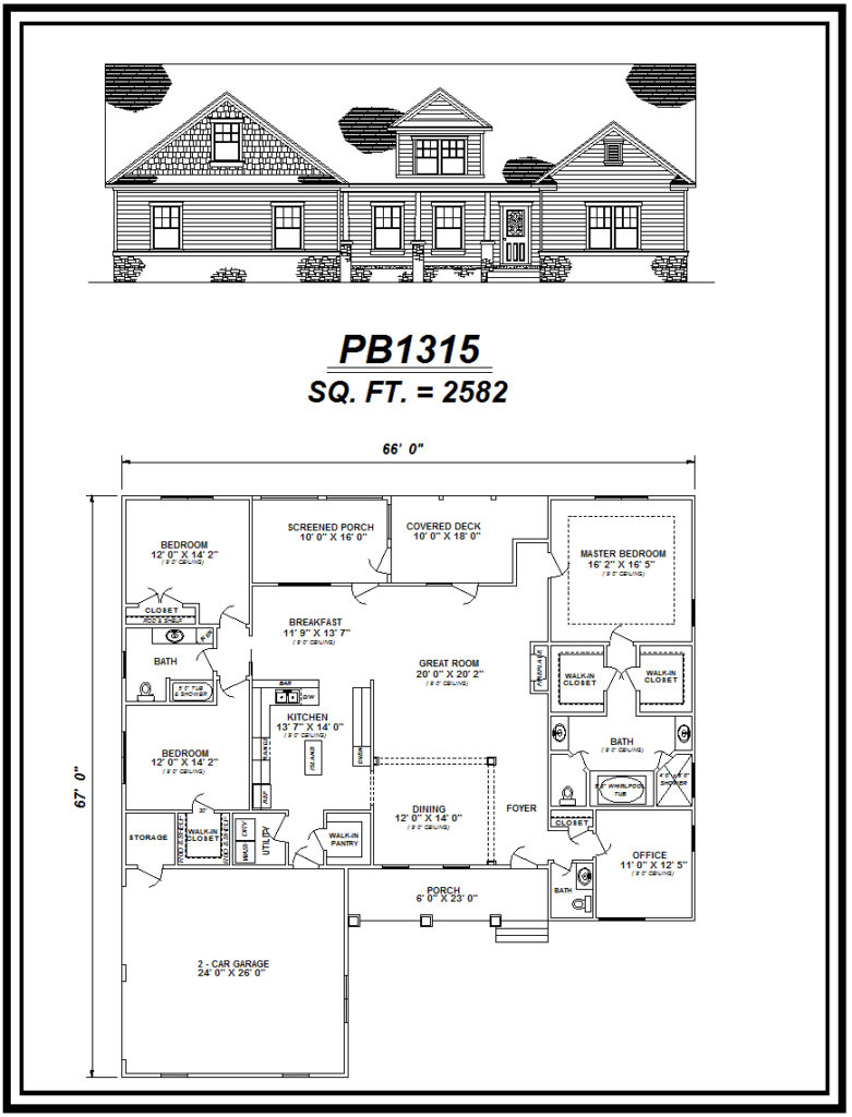 picture of house plan #PB1315