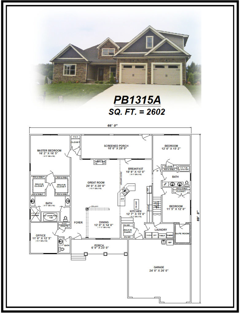 picture of house plan #PB1315A