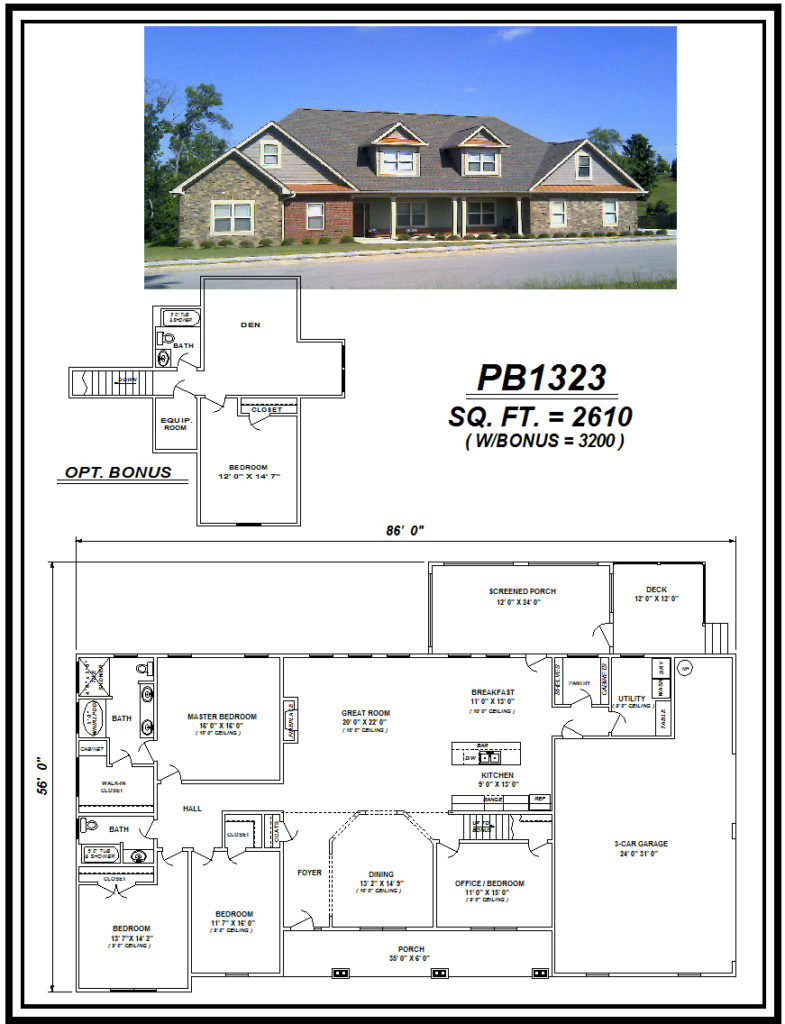 picture of house plan #PB1323