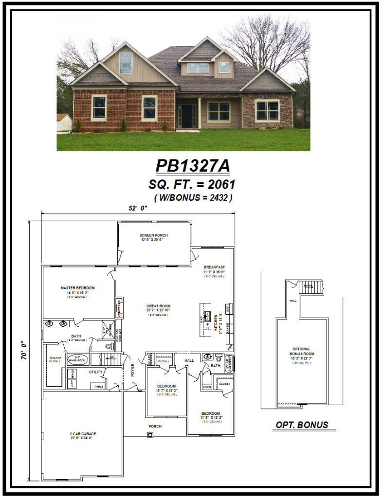 picture of house plan #PB1327A