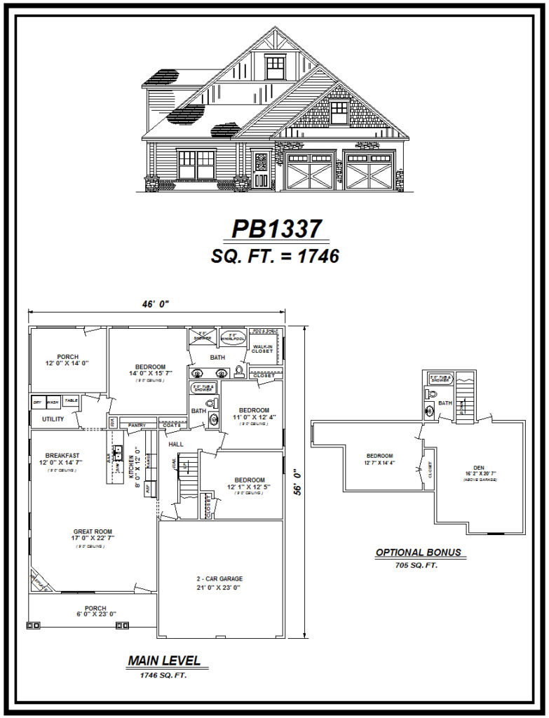 picture of house plan #PB1337