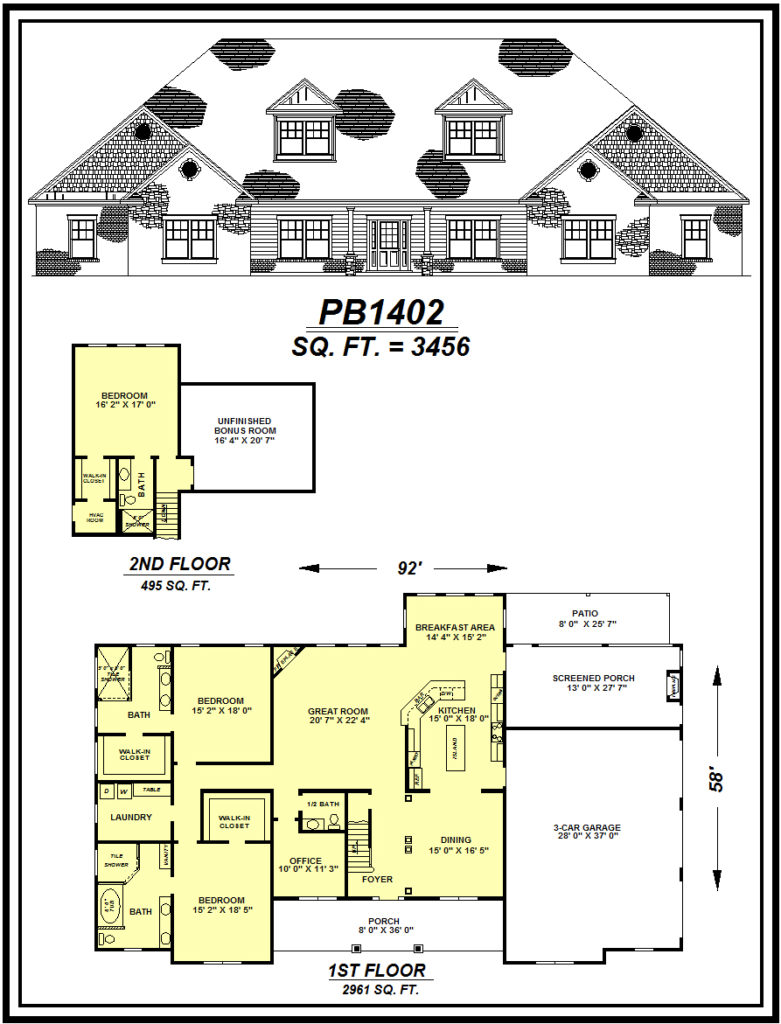 picture of house plan #PB1402