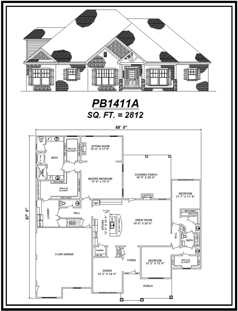 picture of house plan #PB1411A