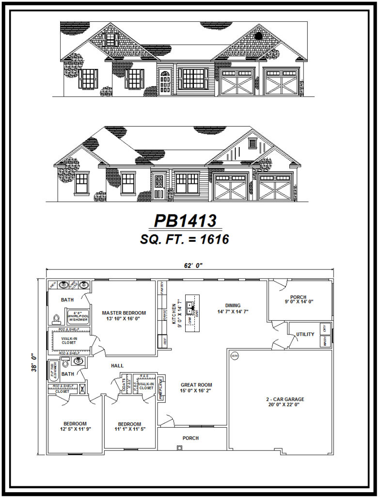 picture of house plan #PB1413