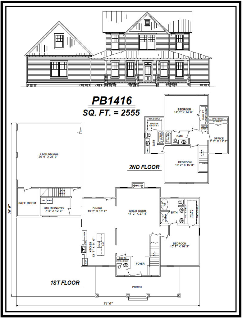 picture of house plan #PB1416