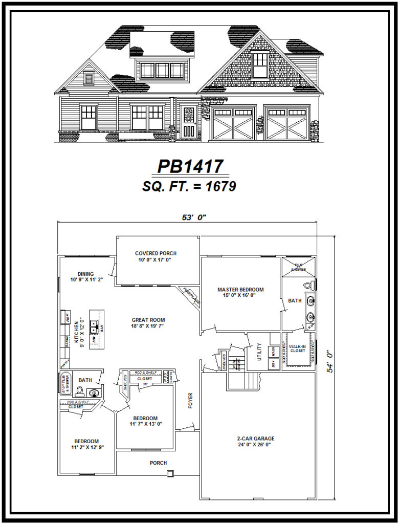 picture of house plan #PB1417