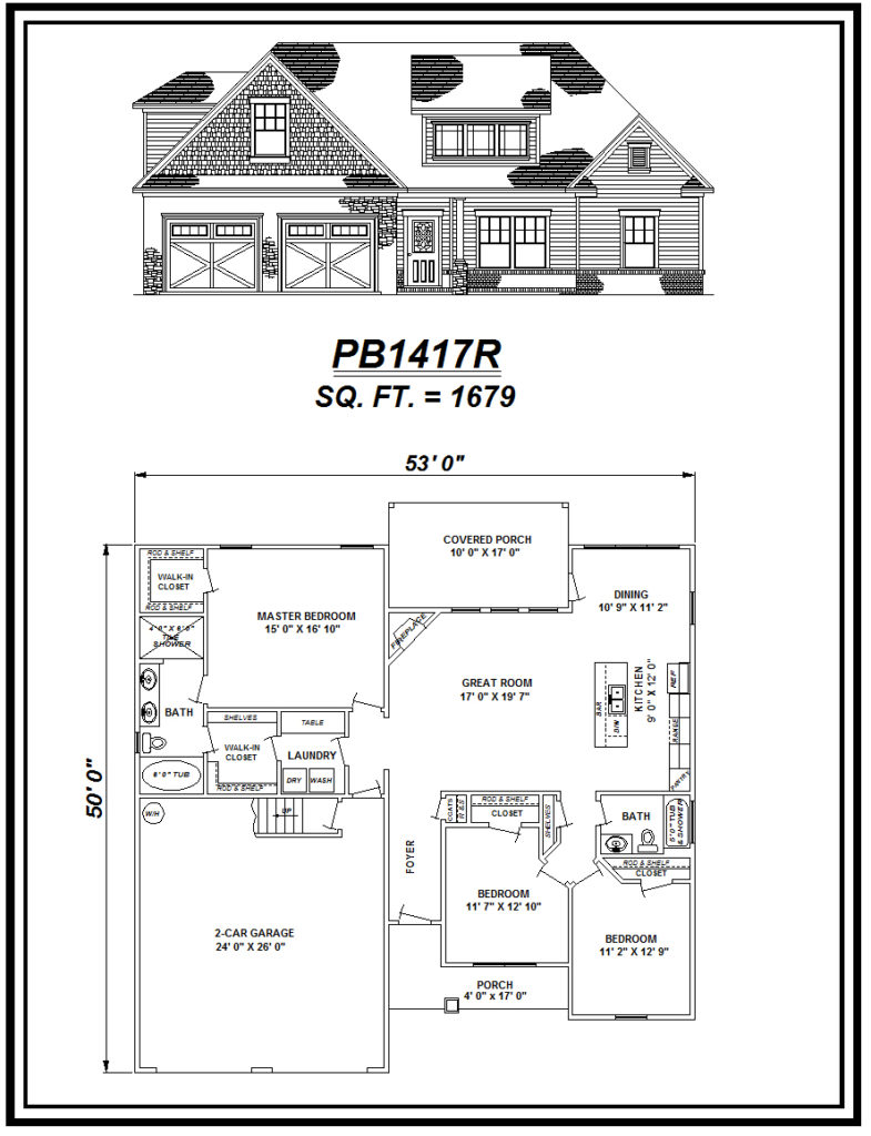 picture of house plan #PB1417R