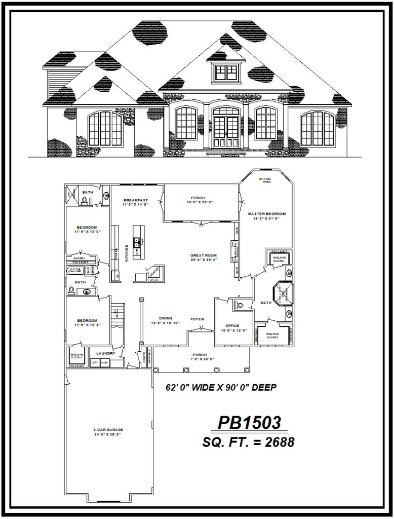 picture of house plan #PB1503