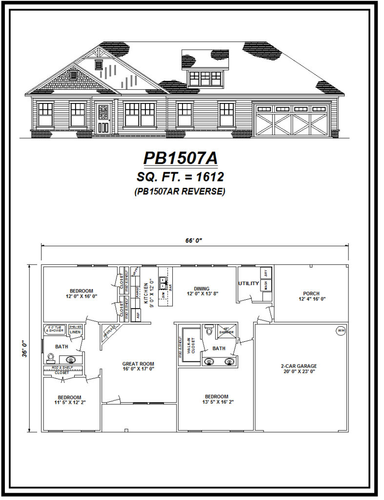 picture of house plan #PB1507A