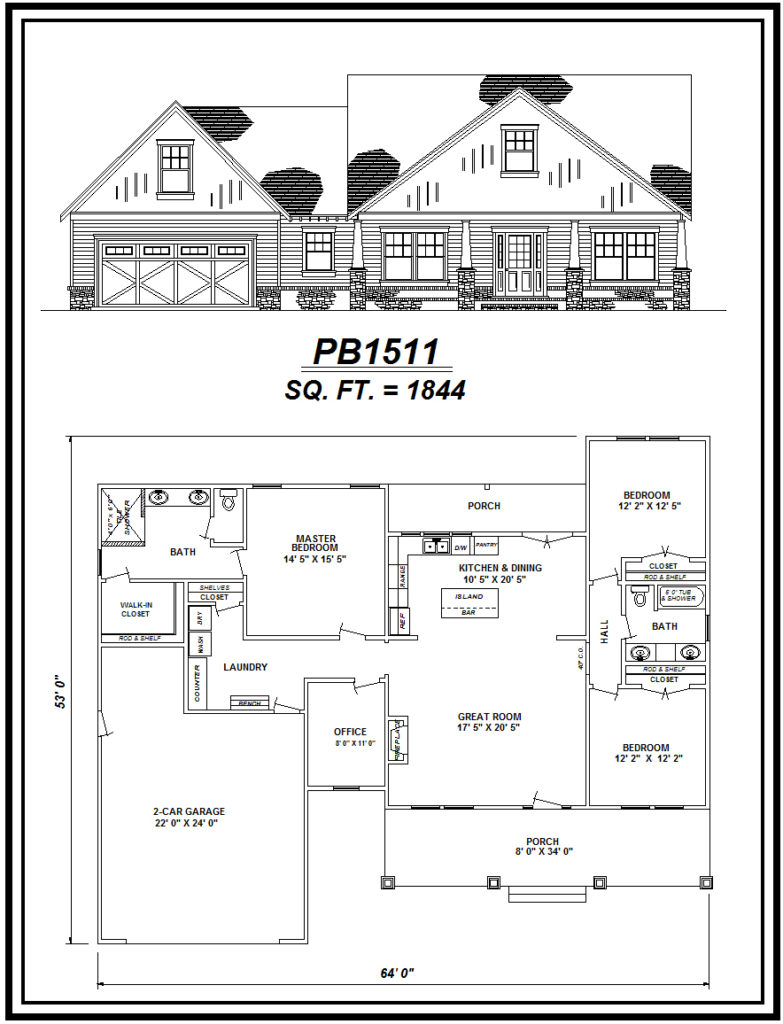 picture of house plan #PB1511