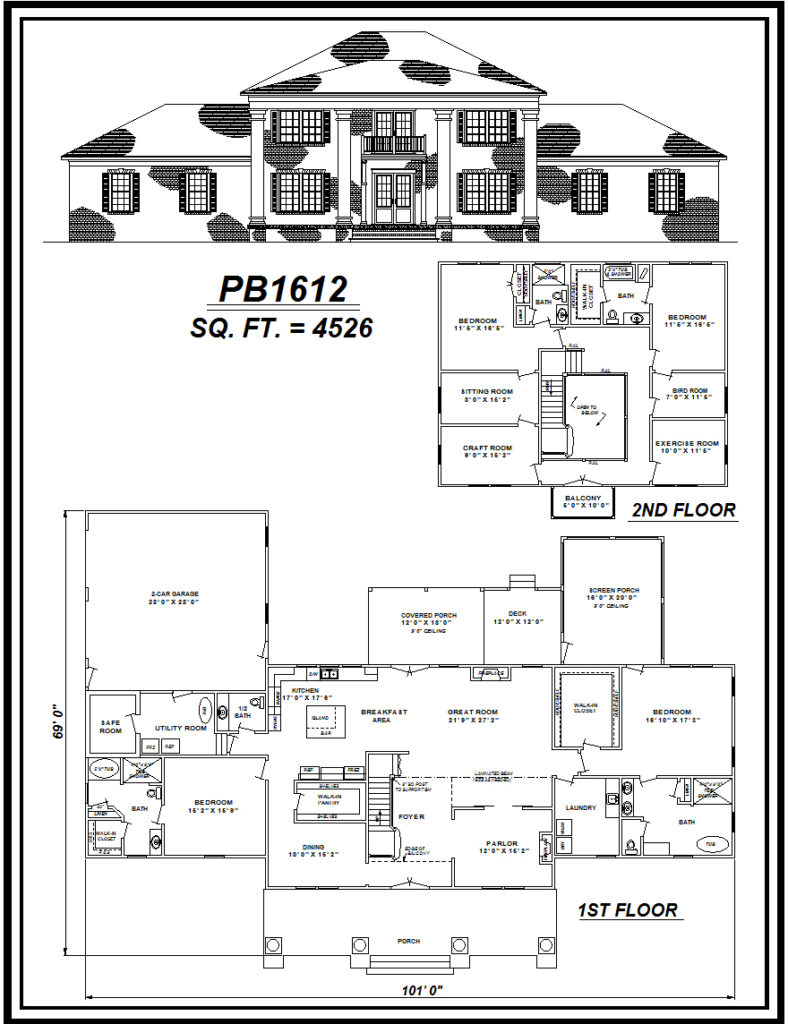 picture of house plan #PB1612