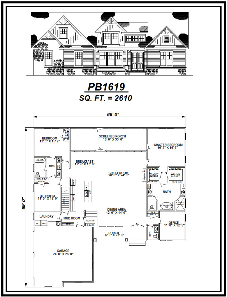 picture of house plan #PB1619