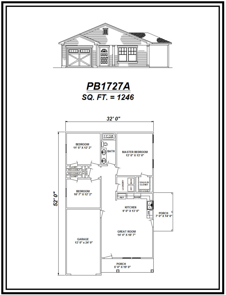 picture of house plan #PB1727A