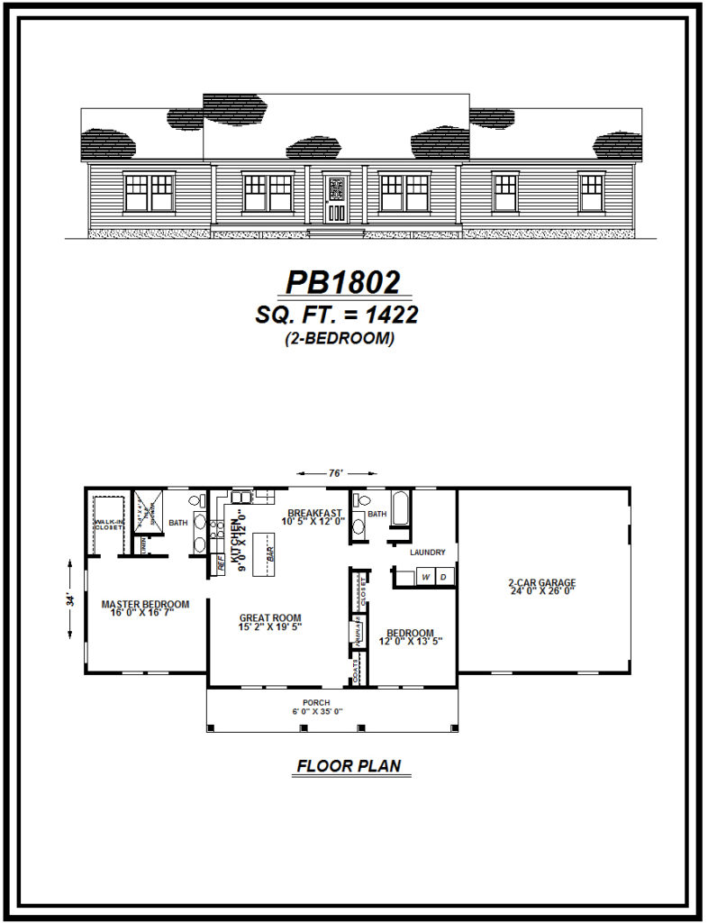 picture of house plan #PB1802