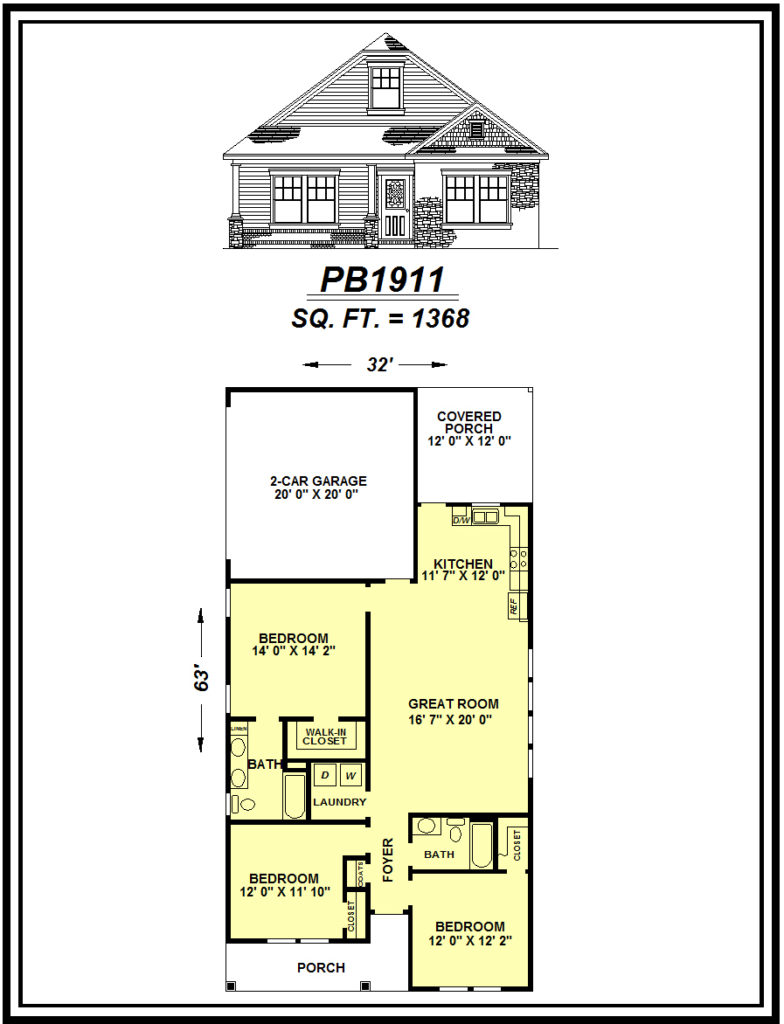 picture of house plan #PB1911