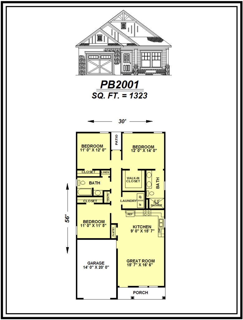 picture of house plan #PB2001