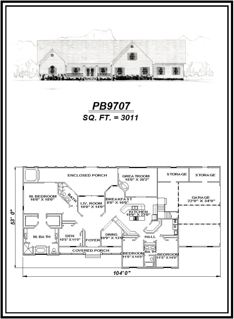 picture of house plan #PB9707