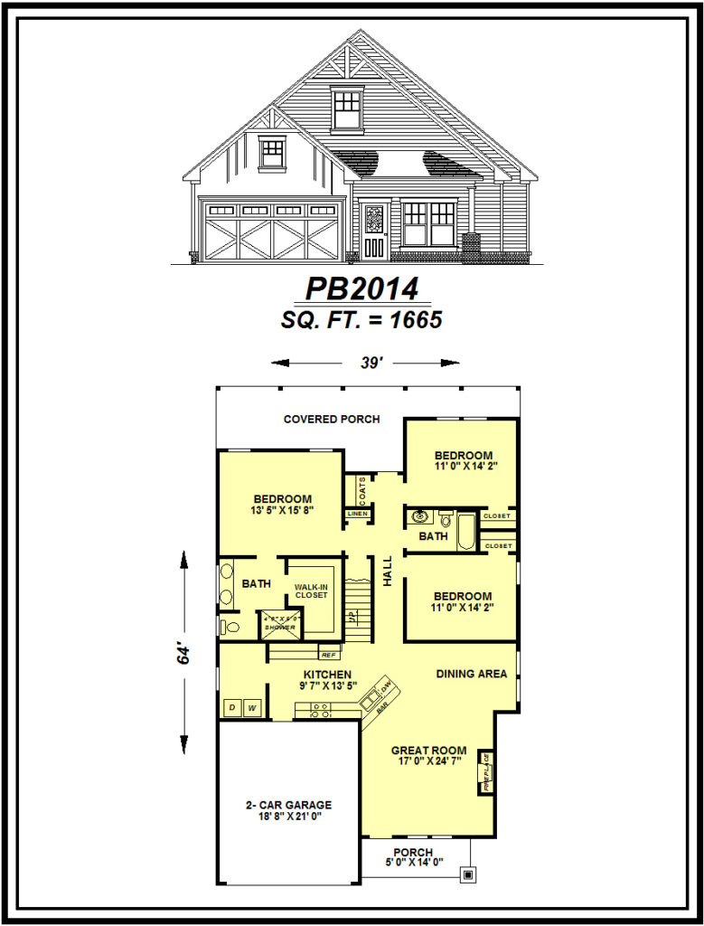 picture of house plan #PB2014