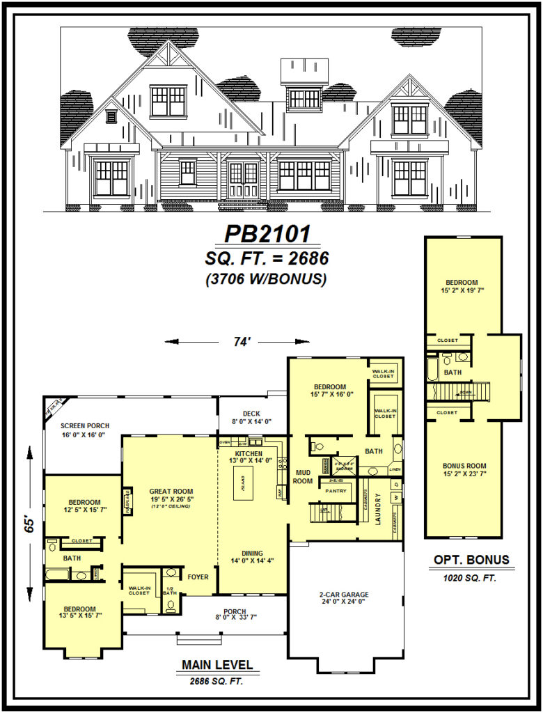 picture of house plan #PB2101