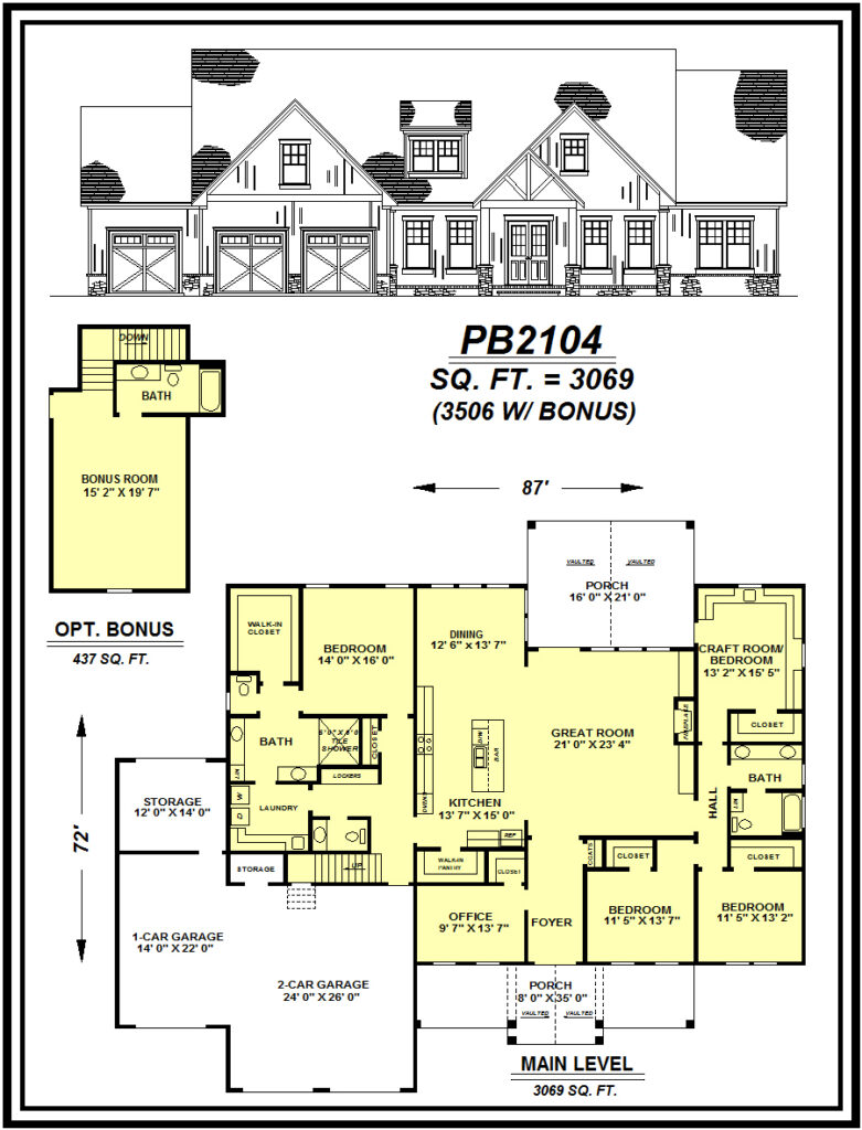 picture of house plan #PB2104