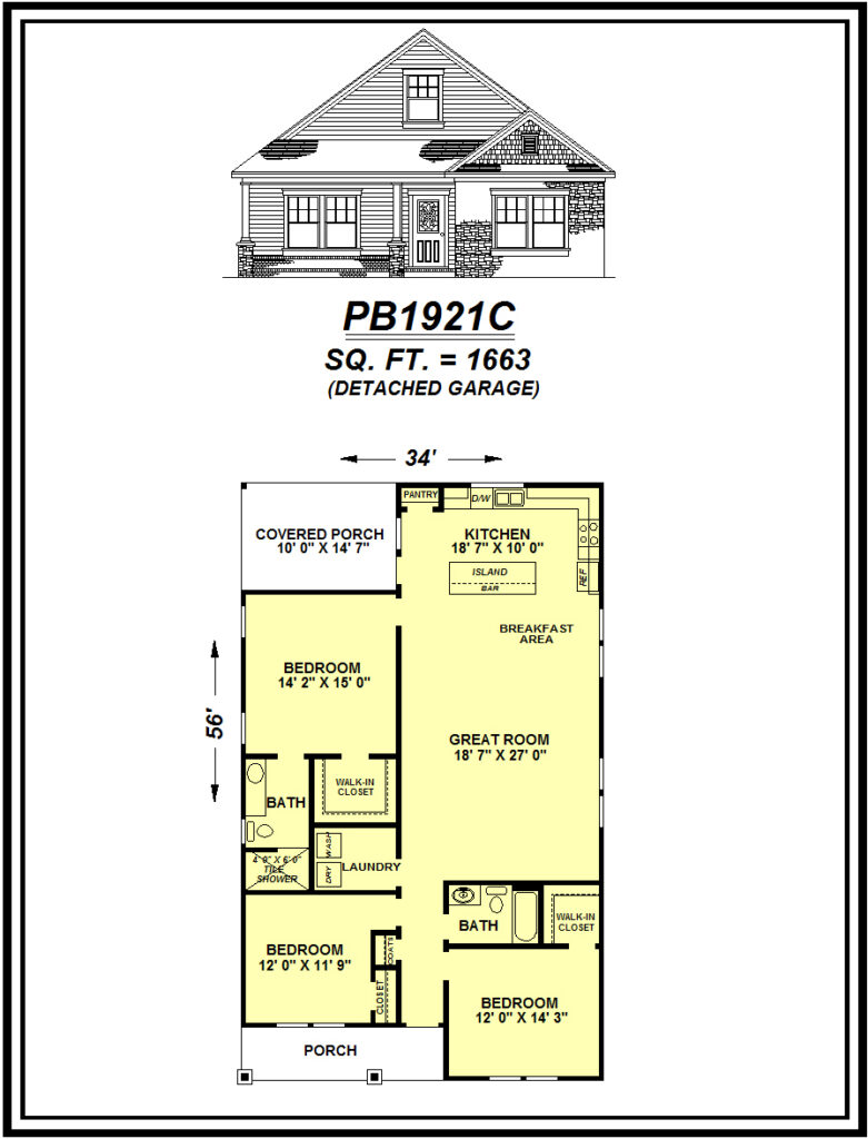 picture of house plan #PB1921C