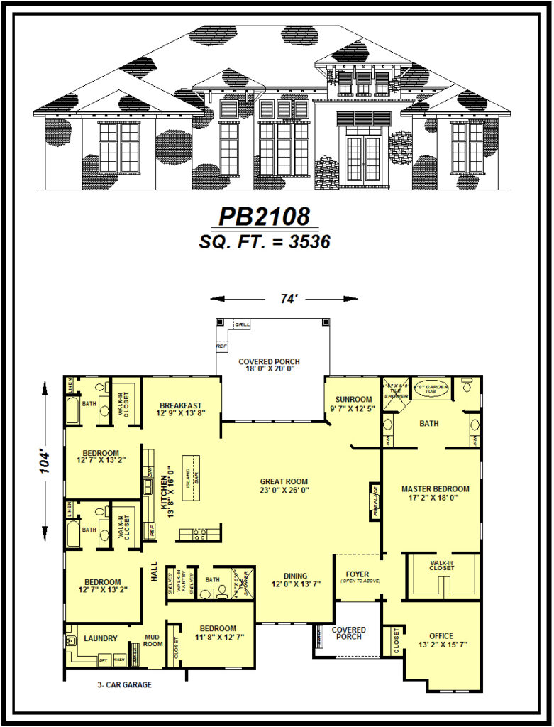 picture of house plan #PB2108