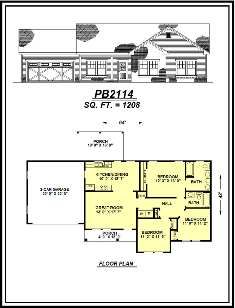 picture of house plan #PB2114