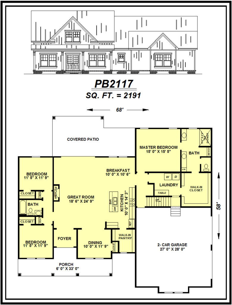 picture of house plan #PB2117