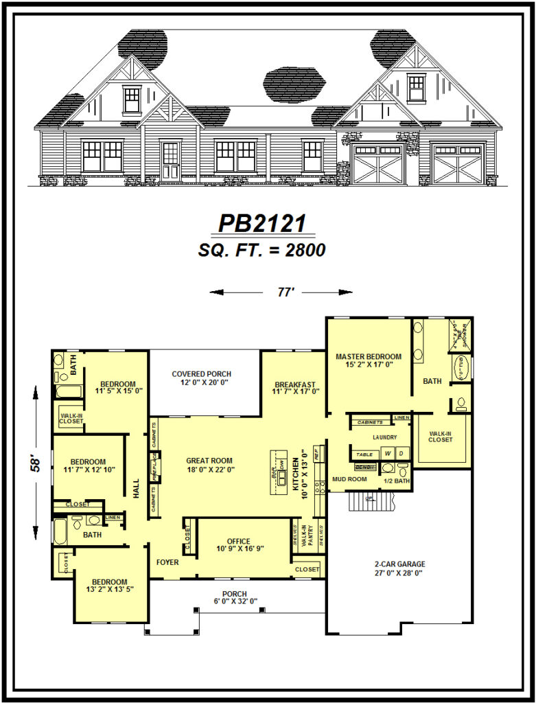 picture of house plan #PB2121