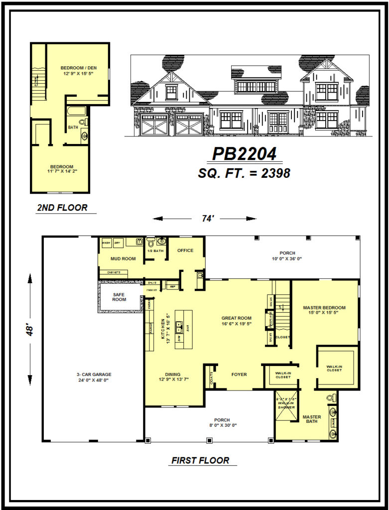 picture of house plan #PB2204